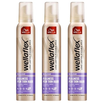 Пенка для волос Wellaflex Fullness 3x200 мл