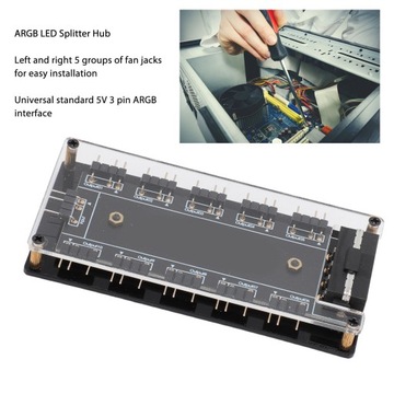 3-контактный светодиодный разветвитель ARGB RGB 5 В с покрытиями