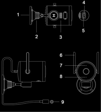 IMILAB OUTDOOR Поворотно-наклонная камера EC3 3MP 2K IP66