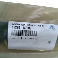 Молдинг уплотнитель дверь правый  задняя hyundai tucson iv 83220-n7000 в Украине, фото thumb