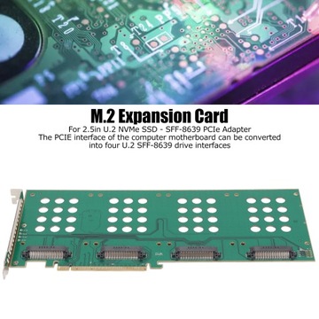 Райзер-карта pcie3.0 x16 m.2 u.2 SSD-адаптер расширения жесткого диска nvme t