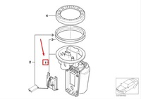 фото thumb №11, Mini cooper s r53 fuel насос w/ fuel level датчик 16146766177 6766177