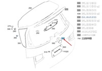 фото thumb №8, Mercedes-benz glb x247 rear mercedes star badge emblem a2478170016