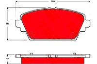 фото thumb №1, Trw гальмівні колодки ham. nissan перед almera