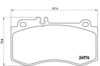 фото thumb №5, Гальмівні колодки ham.przod mercedes cls c218 10-