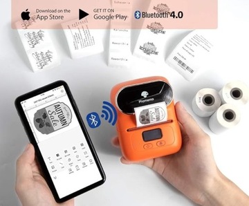 Bluetooth-термопринтер Phomemo M110 для наклеек с фотографиями и этикеток толщиной до 50 мм.
