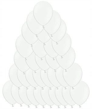 БИОРАЗЛАГАЕМЫЕ ШАРЫ PASTEL ECO БОЛЬШИЕ 25см Белые 100 шт.