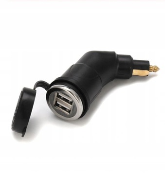 ЗАРЯДНОЕ УСТРОЙСТВО ДЛЯ МОТОЦИКЛА 2x USB 2.1A АДАПТЕР BMW DIN