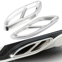 Накладки глушителя выхлоп хром mercedes glc b c e с Разборки, фото thumb