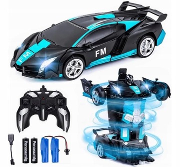AUTO ROBOT SAMOCHÓD 2w1 STEROWANY ZABAWKA PILOT