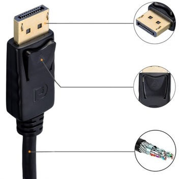 Кабель BOCIAN DisplayPort DP 1.4 8K 60 Гц 4k120 Гц 3 м
