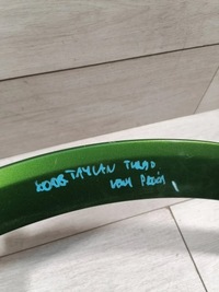 фото thumb №7, Taycan turbo молдинг крила лівий перед 9j0853717c