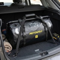 Водонепроницаемая сумка Rollbag Drybag MOTOWOLF 66 л. Задняя мотоциклетная сумка