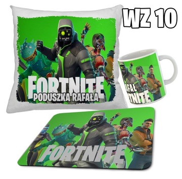 zestaw FORTNITE KUBEK + PODUSZKA + PODKŁADKA POD MYSZ + IMIĘ RÓŻNE WZORY