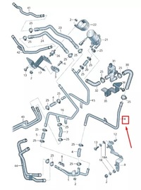 фото thumb №1, Audi q7 4l двигатель охлаждающая жидкость feed труба 7l8819925c