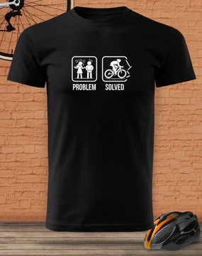 Bawełniany T-shirt śmieszny nadruk dla ROWERZYSTÓW