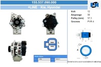 фото thumb №2, Генератор hyundai 90a генератор bv psh