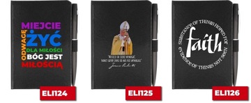 NOTES A6 + DŁUGOPIS Prezent Religijne CYTATY Wzory