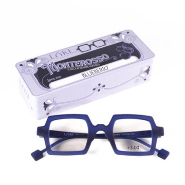 +3.0 Plusy LOKI - ITALY Okulary do komputera Blue Block okulary do czytania