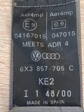 фото thumb №14, Pas безопасности водителя левый перед volkswagen lupo 6x3857705c оригинал