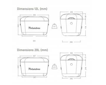 Туристический холодильник POLARBOX ретро желтый, 12л