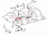 Mercedes benz w124 y-kształt соединитель шланг вентиляции a1190940312 oem Киев, фото thumb