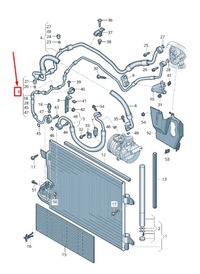 фото thumb №1, Vw beetle 5c a/c хладагент line 5c0820741g