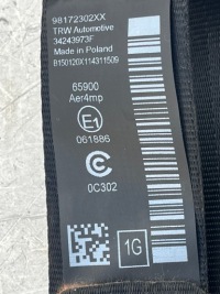 Ремінь ремені безпеки ліва + праві перед partner iv berlingo combo proace Ціна, фото thumb