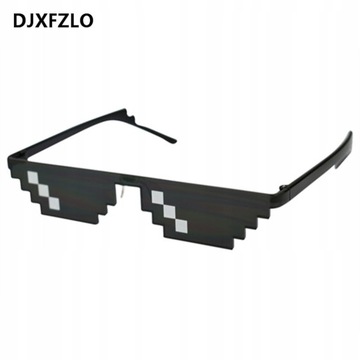 DJXFZLO 2020 Очки 8 бит MLG с пикселизацией