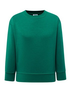 Ciepła BLUZA DRESOWA dziecięca JHK SWRK-290 zielona 9-11 KG 146