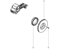 Кольцо abs колеса задняя renault mascott - оригинал !! Доставка, фото thumb