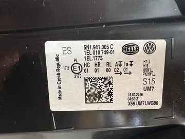 фото thumb №15, Vw tiguan 5n рестайлинг лампа левая перед передняя 5n1941005c