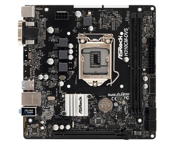 Материнская плата H310CM-DVS s1151 2DDR4 DVI/DSUB