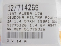 фото thumb №11, Fiat albea корпус фільтра повітря 51775326 1,4 8v a947