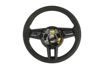 фото thumb №5, Porsche taycan руль многофункциональный алькантара чёрная