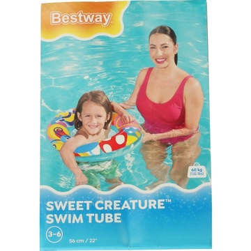 KÓŁKO KOŁO DO PŁYWANIA DMUCHANE PLAŻOWE DLA DZIECI NA BASEN BESTWAY 3-6 LAT