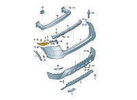 фото thumb №1, Ползун бампера lewy-tył seat arona oe: 6f9807393b