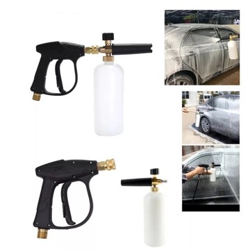 ZESTAW CZYSZCZENIE PISTOLET PIORĄCY 1L DLA MYJKA AUTA WYSOKOCIŚNIENIOWA