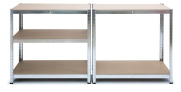 2x МЕТАЛЛИЧЕСКАЯ ПОЛКА ДЛЯ ХРАНЕНИЯ 180x90x40 ГАРДЕРОБНАЯ ПОЛКА