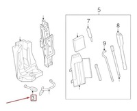 фото thumb №2, Ремень удерживающий разъём land rover discovery 4 l319 оригинальный