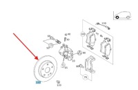 Купити Гальмівні диски гальмівні перед mercede w168 a1684210712, фото thumb