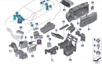 Bmw 5 g30 позитивний кришка акумулятор box power 61149339834 oem Ціна, фото thumb