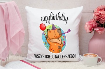 CAPYBIRTHDAY CAPYBIRTHDAY подарок на день рождения подушка