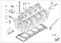 фото thumb №5, Bmw 5 e60 ущільнювач головки циліндра 11127513945 7513945 оригінальна