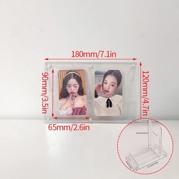 Прозрачная акриловая фоторамка Kpop Idol, держатель для карт, тип компакт-диска
