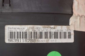 фото thumb №8, Спидометр приборы eu 9639118780 peugeot 607 2.2 hdi 133 km 00-04