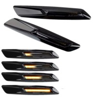 фото thumb №11, Поворотники боковые bmw 5 f10 f11 f07 led диодные четкий чёрный комплект
