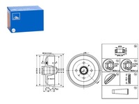фото thumb №1, Барабани гальмівні 2szt. зад ford escort classic escort vi fiesta iv