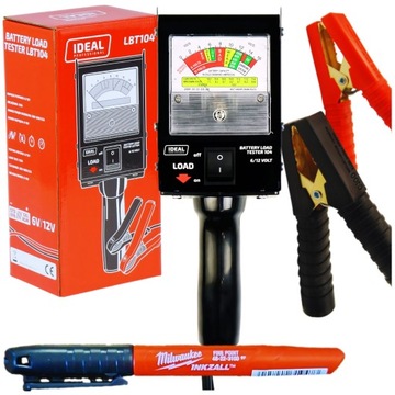 диагностический тестер LBT104 тестер аккумуляторных батарей IDEAL 6V 12V 135A тестер