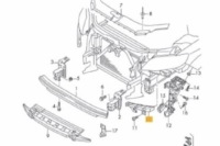 фото thumb №8, Audi q7 4l передний бампер левый кронштейн 4l0807333a оригинальный